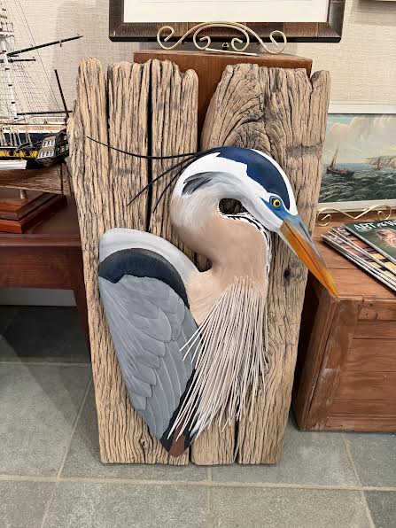 Heron on Oak