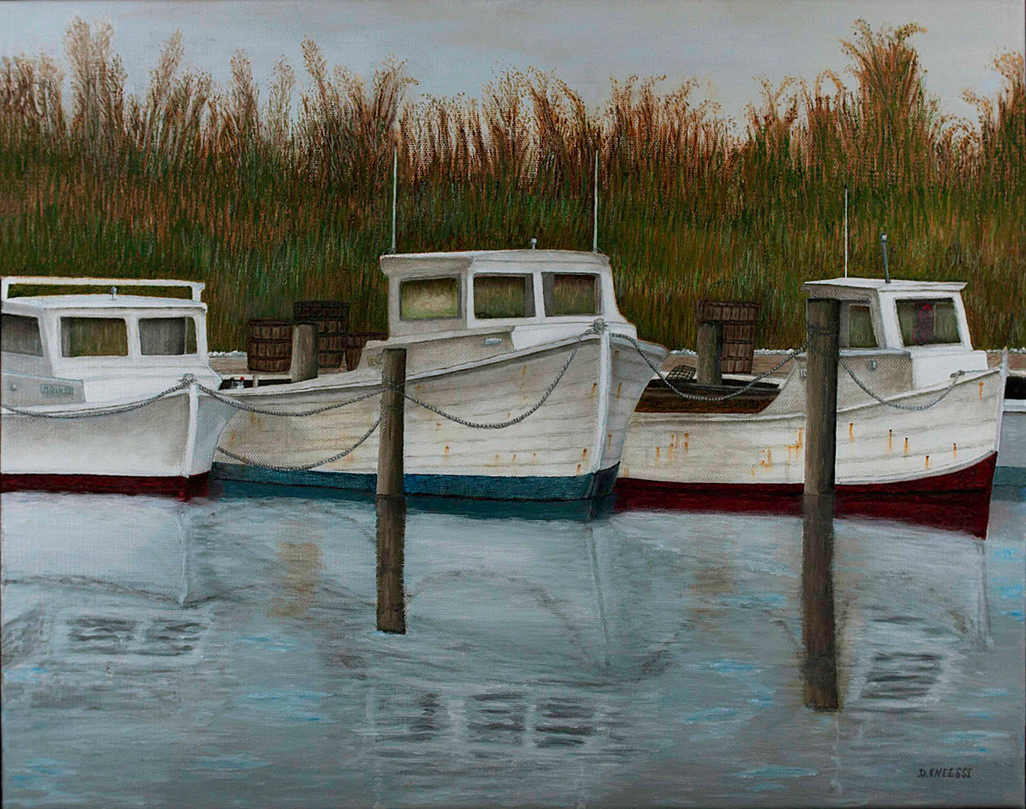 Three Workboats on Kent Island