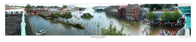 Flood Photo- Hurricane Isabel, September 2003, Downtown Annapolis