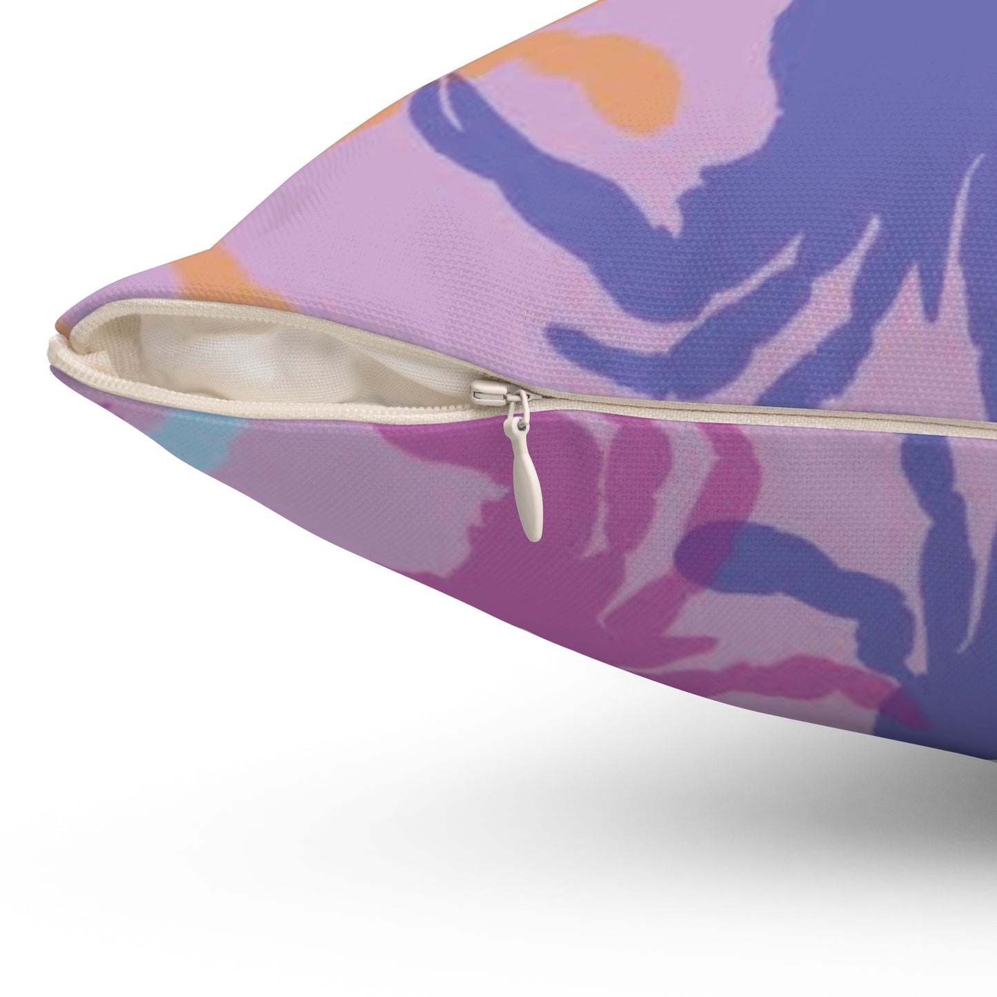 Colorful Crab Pattern Throw Pillow — Coastal Beach Decor Accent Pillow