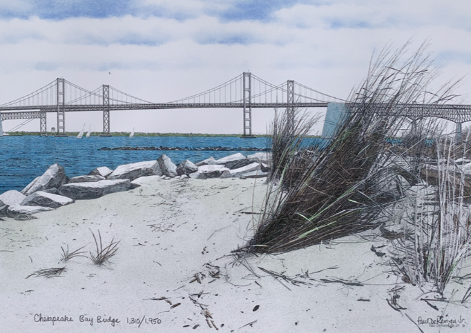 Color Chesapeake Bay Bridge