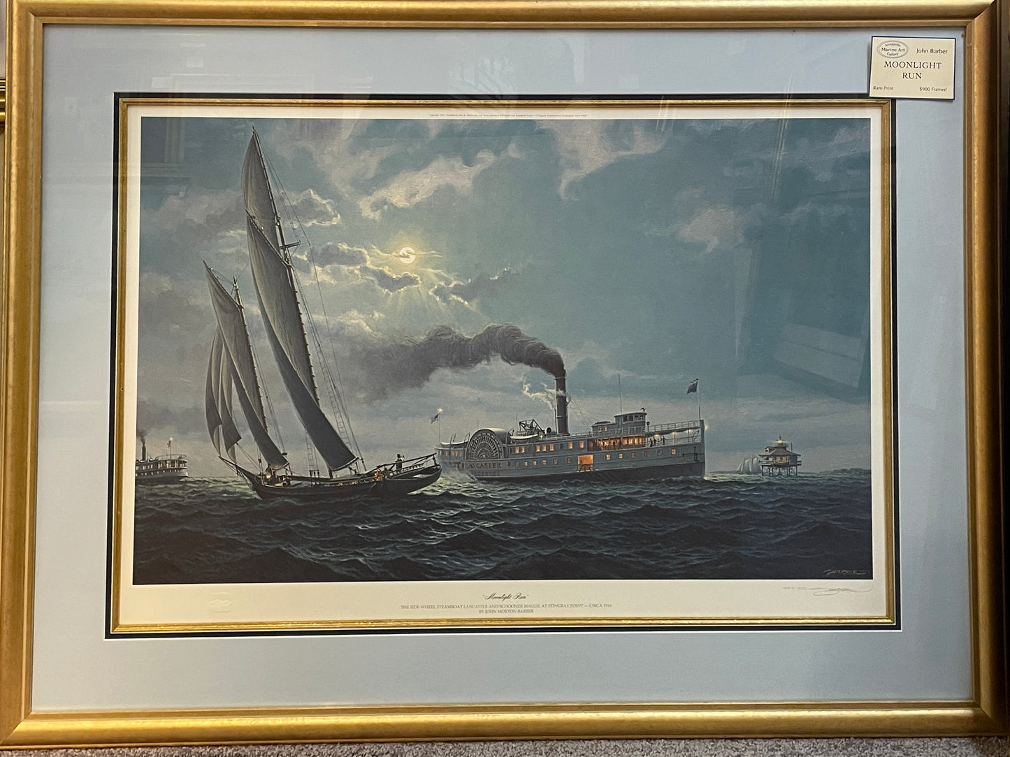 Moonlight Run - Framed