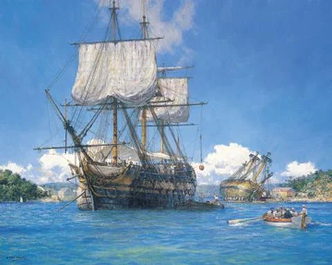 HMS TRUSTY IN ENGLISH HARBOR ANTIGUA