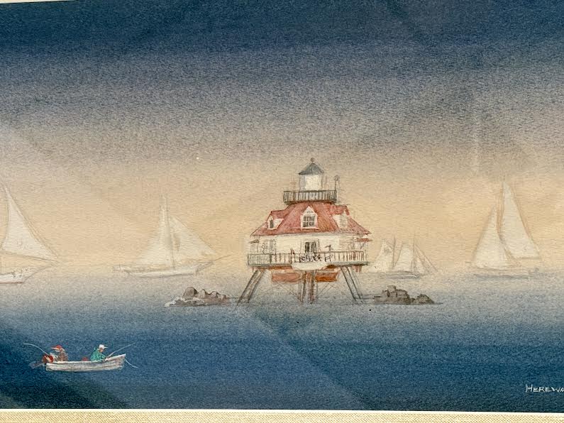 Sailing Past Thomas Point Light