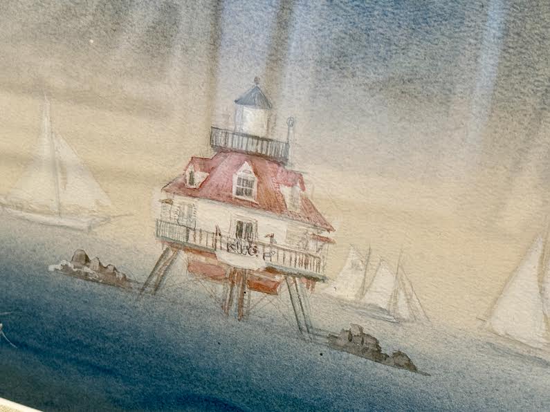 Sailing Past Thomas Point Light