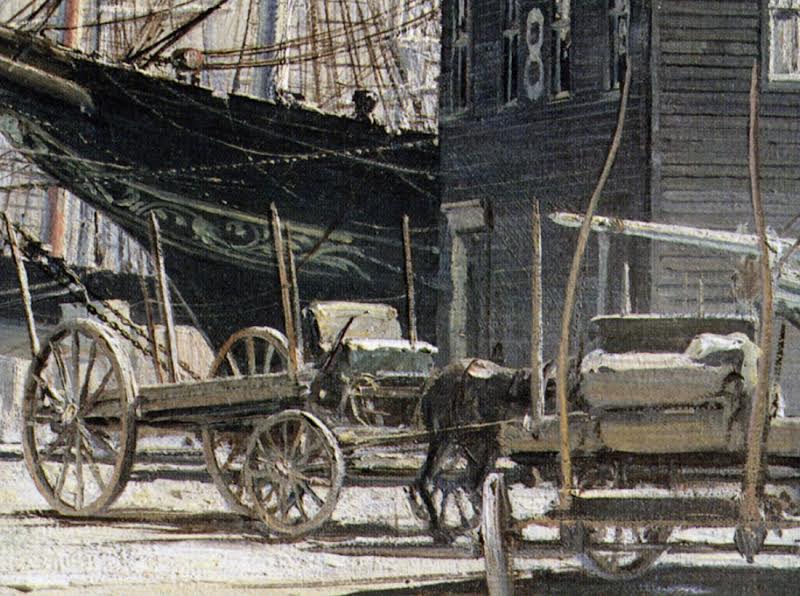 New York, The Foot of South Street 1876