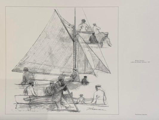 Royal Outing, Print of the Preliminary Sketch