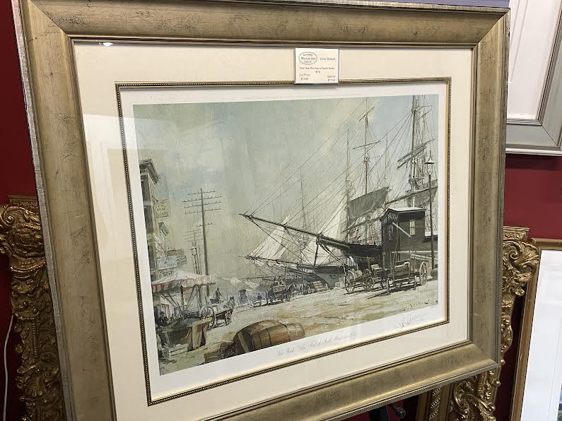 New York, The Foot of South Street 1876