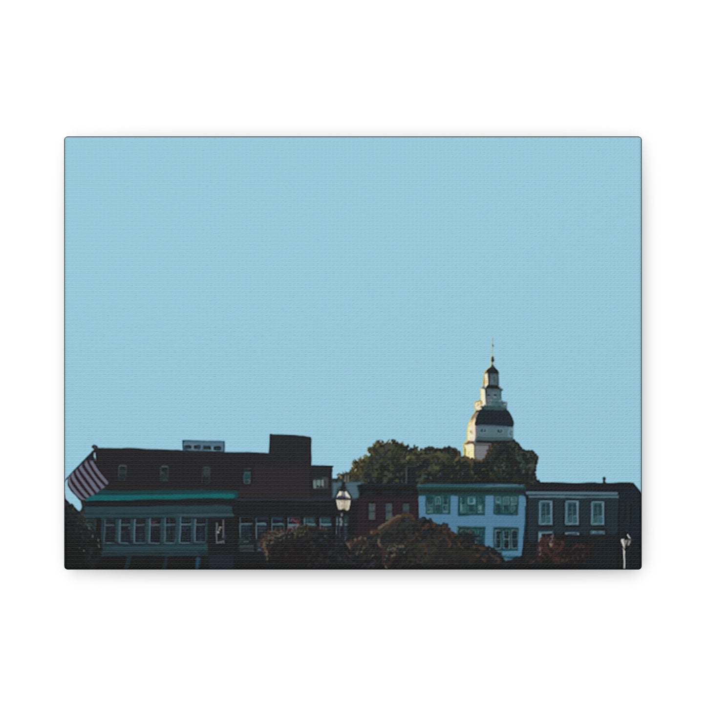 Annapolis Skyline Matte Canvas Print – Stretched Cityscape Wall Art