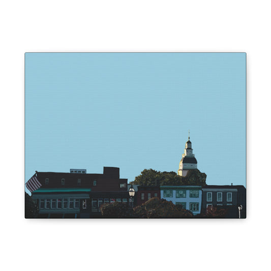 Annapolis Skyline Matte Canvas Print – Stretched Cityscape Wall Art