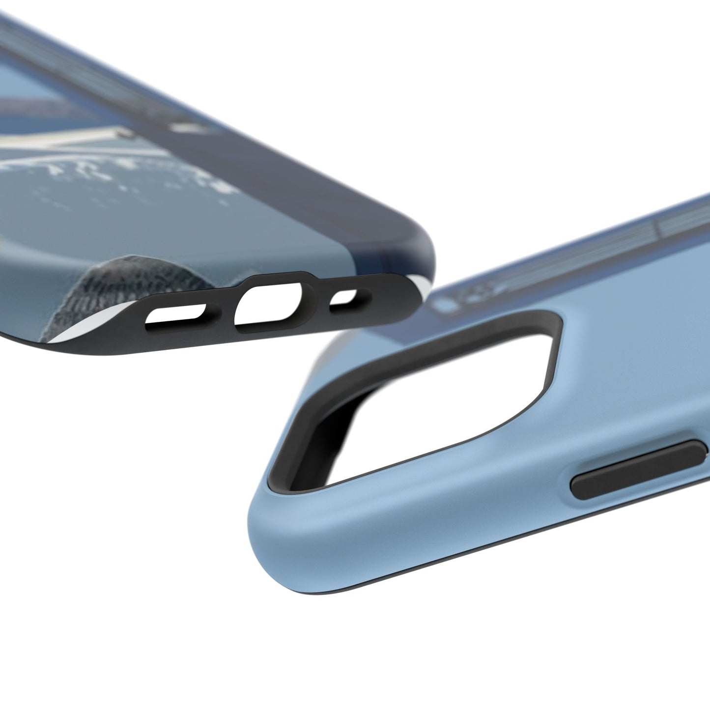 Santorini Blue Door Phone Case — Magnetic Impact-Resistant Coastal iPhone Cover