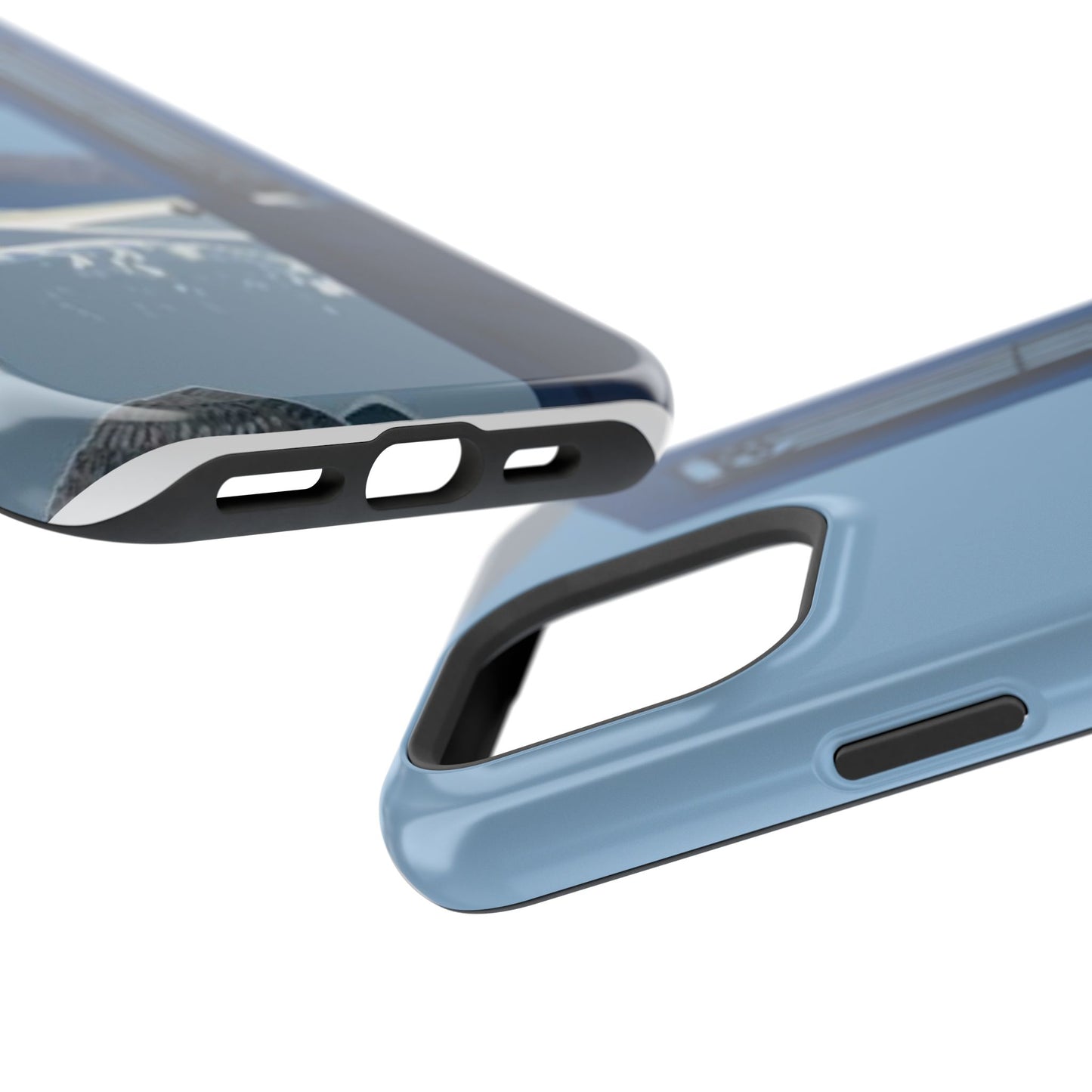 Santorini Blue Door Phone Case — Magnetic Impact-Resistant Coastal iPhone Cover