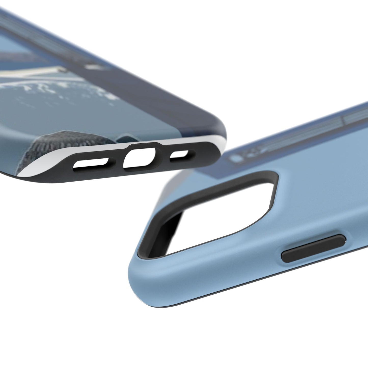 Santorini Blue Door Phone Case — Magnetic Impact-Resistant Coastal iPhone Cover