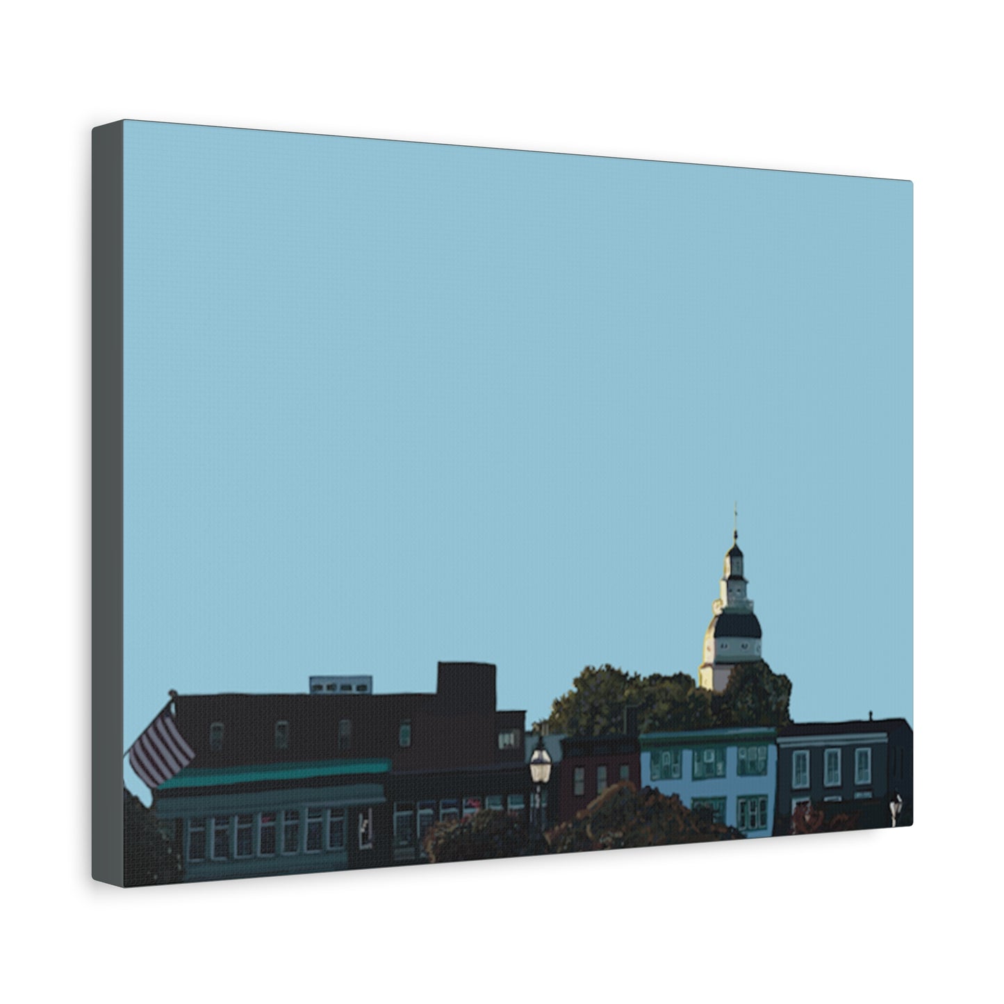 Annapolis Skyline Matte Canvas Print – Stretched Cityscape Wall Art