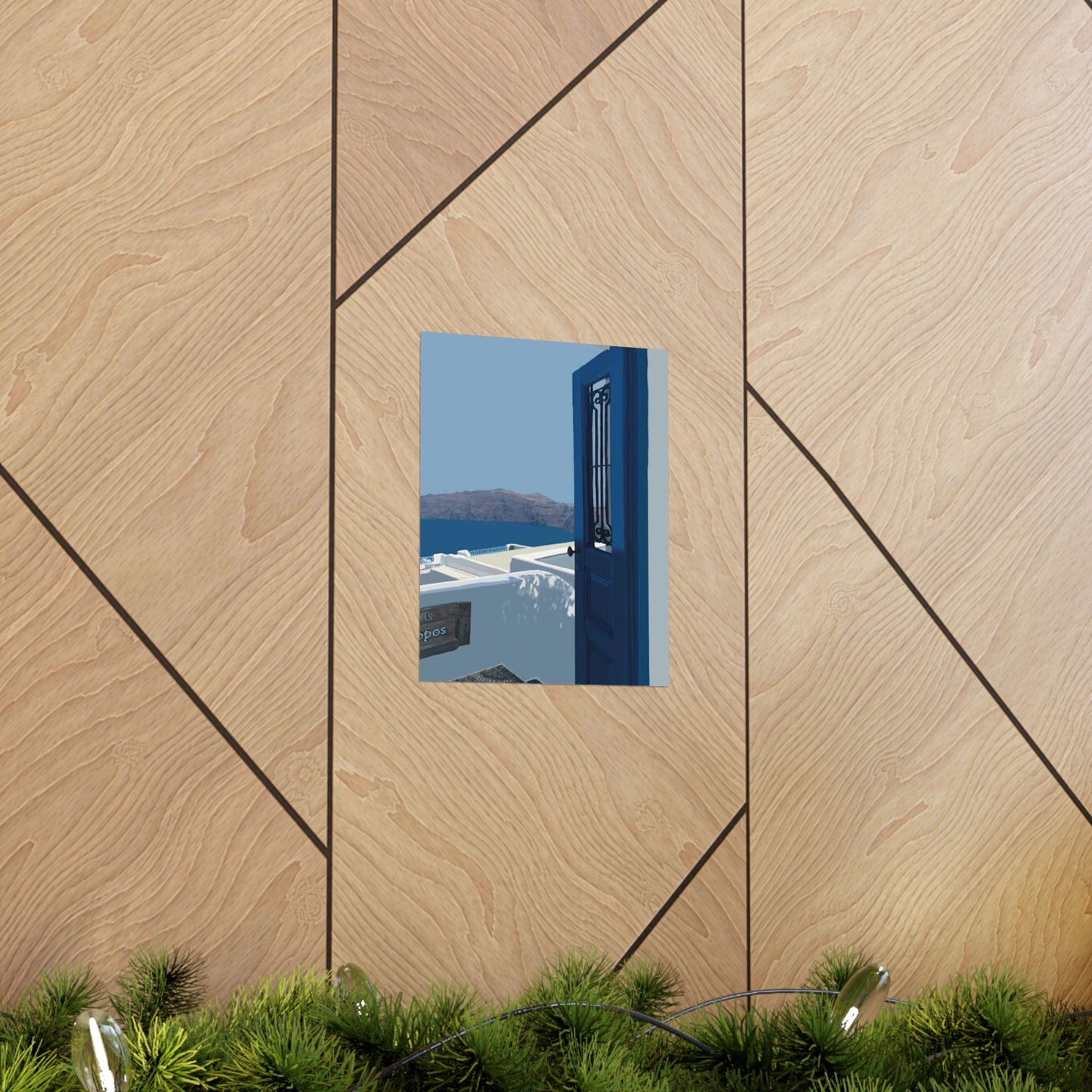 Santorini, Greece - Matte Vertical Poster