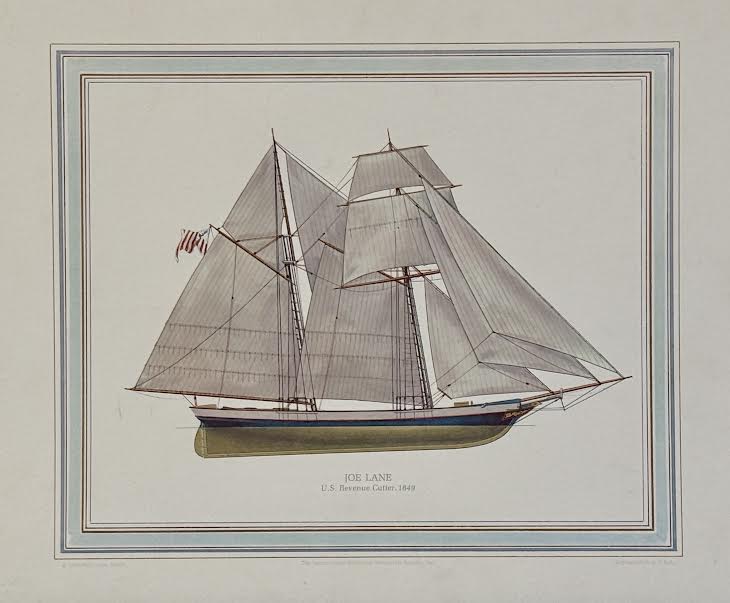 Joe Lane, U.S. Revenue Cutter, 1849