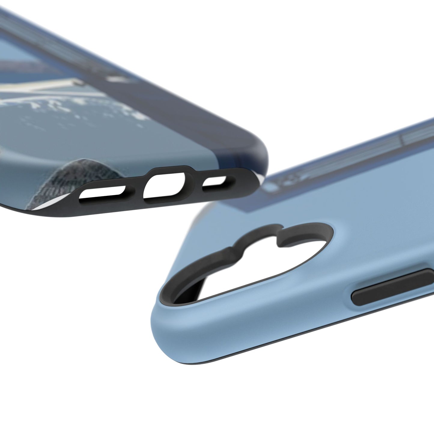 Santorini Blue Door Phone Case — Magnetic Impact-Resistant Coastal iPhone Cover