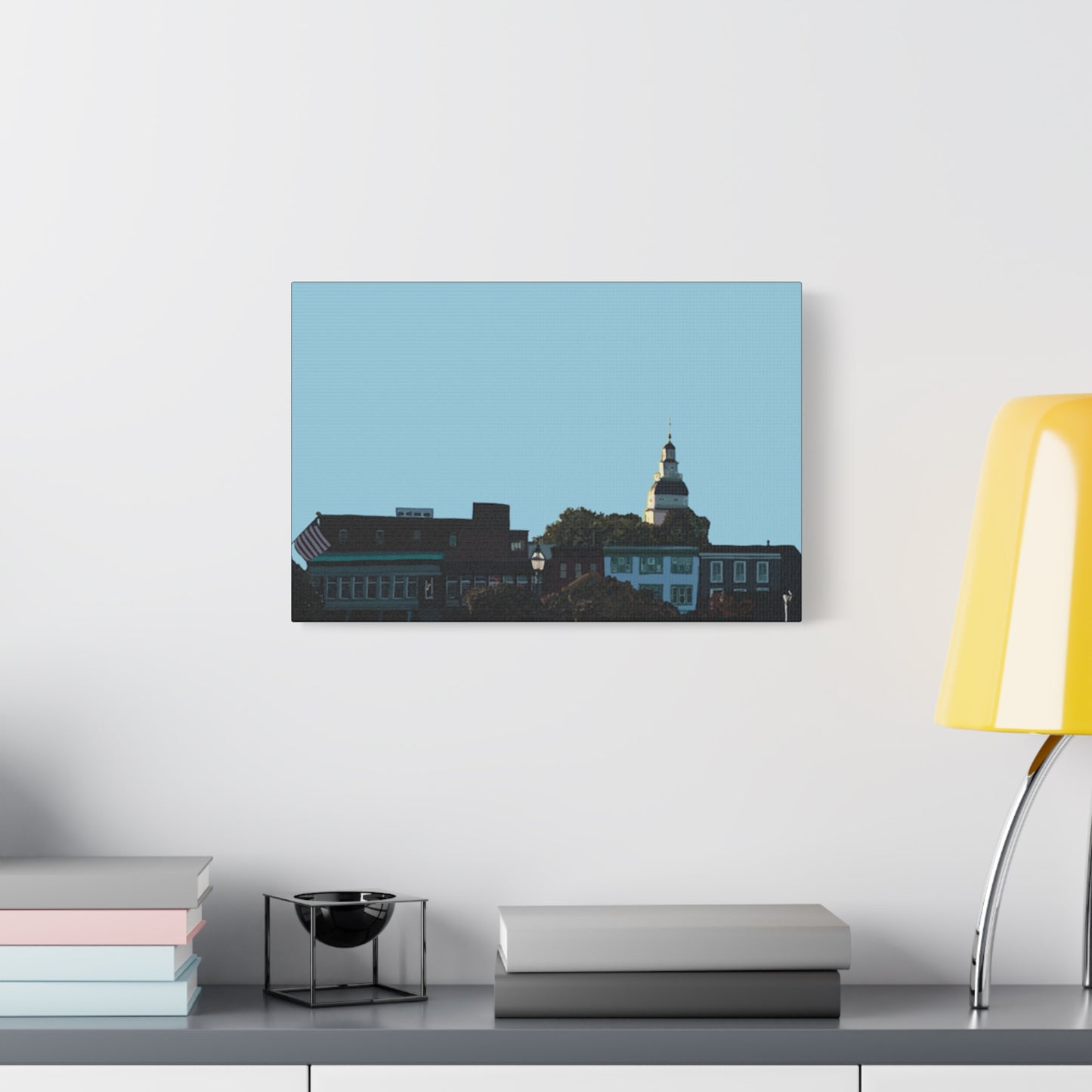 Annapolis Skyline Matte Canvas Print – Stretched Cityscape Wall Art