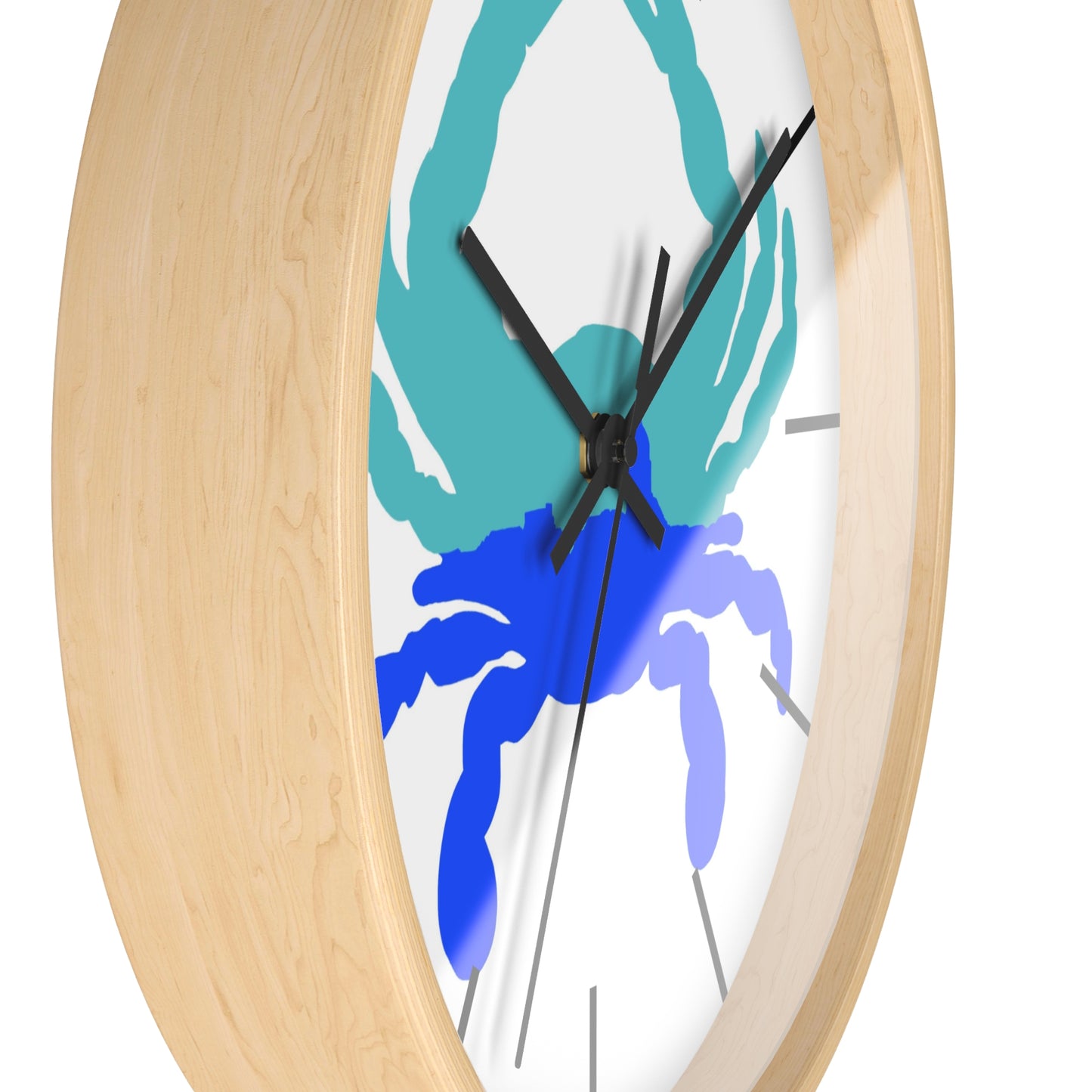 Annapolis Blue Crab Wall Clock — Nautical Blue Beach Decor
