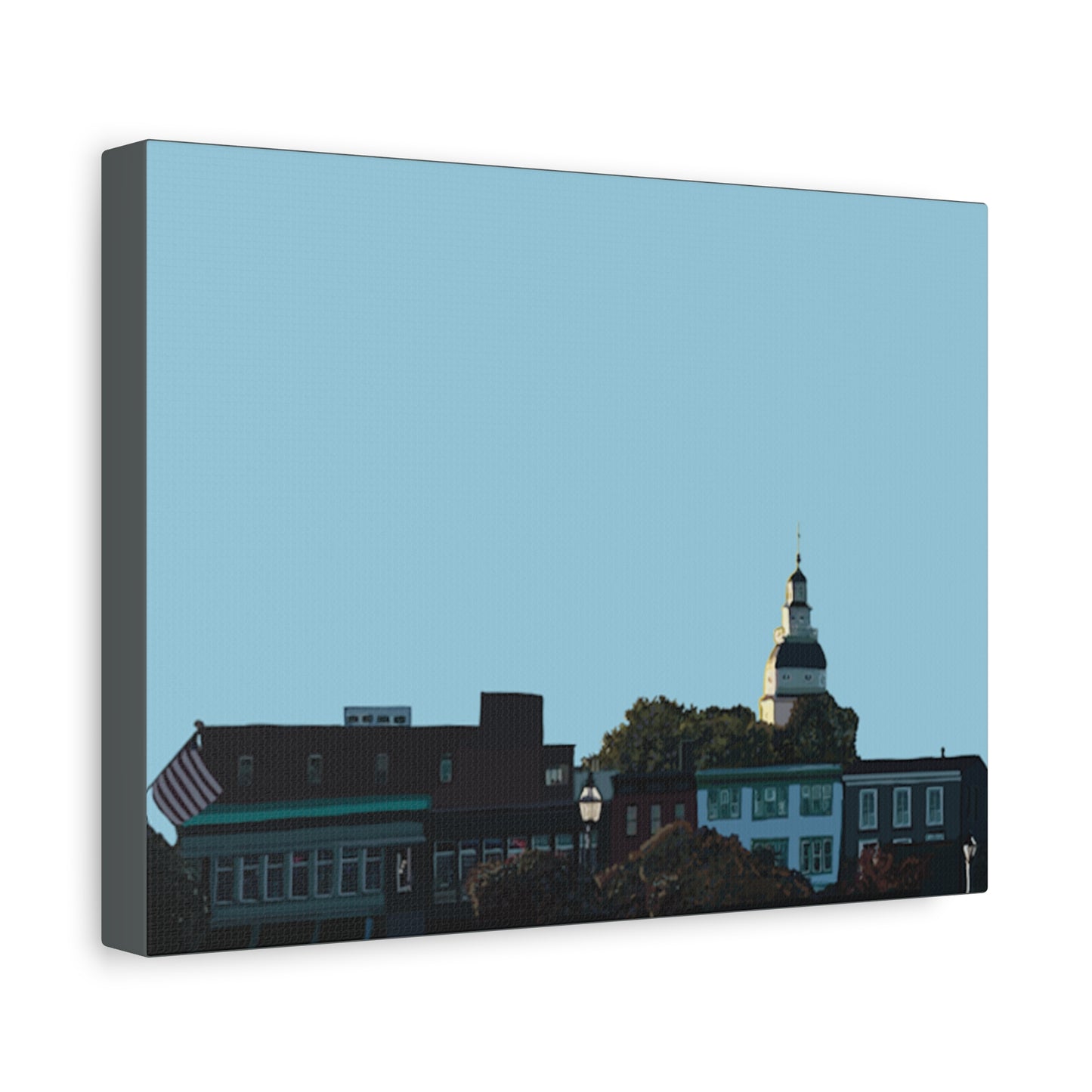 Annapolis Skyline Matte Canvas Print – Stretched Cityscape Wall Art