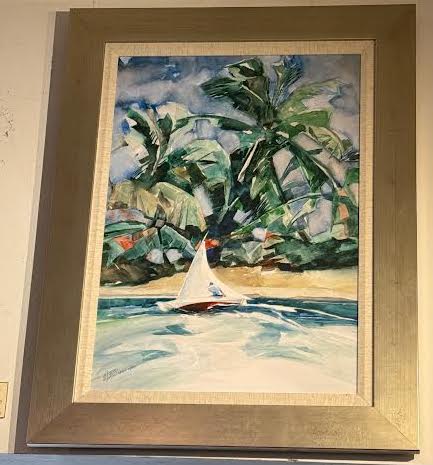 Framed "Windward Shore"
