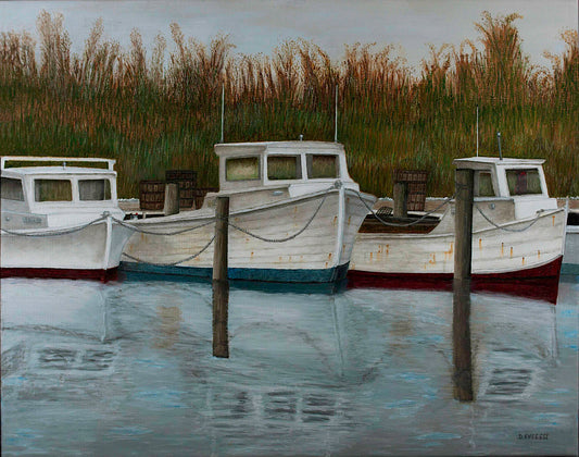 Three Workboats on Kent Island