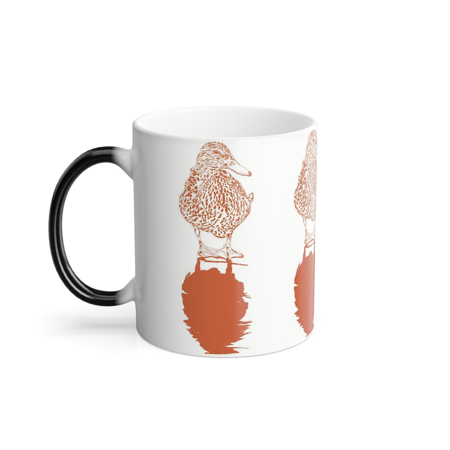 Color-Changing Mug — Wading Bird Reflection 11oz (Heat Reveal)