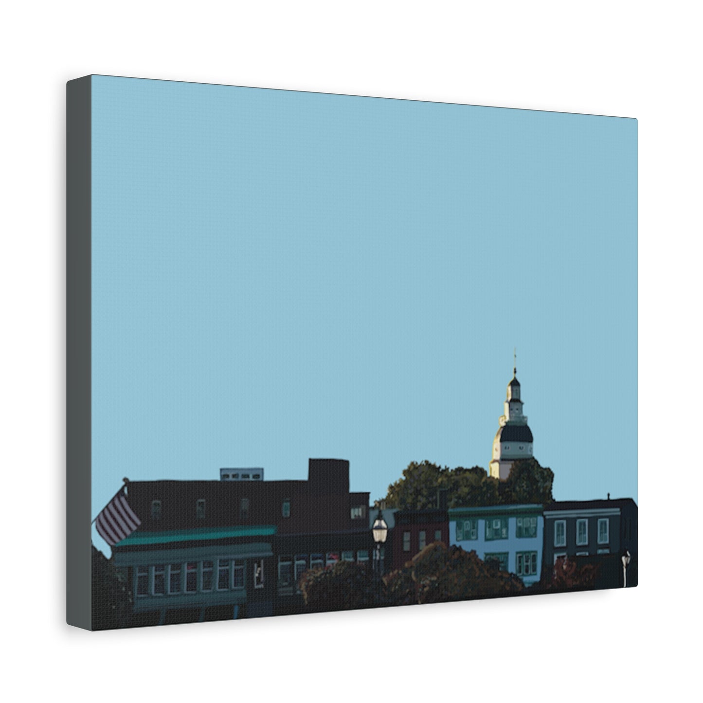 Annapolis Skyline Matte Canvas Print – Stretched Cityscape Wall Art