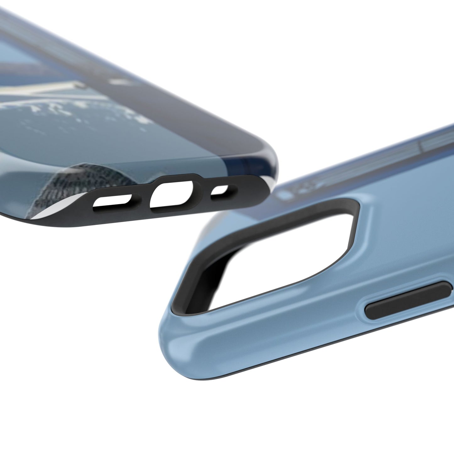 Santorini Blue Door Phone Case — Magnetic Impact-Resistant Coastal iPhone Cover