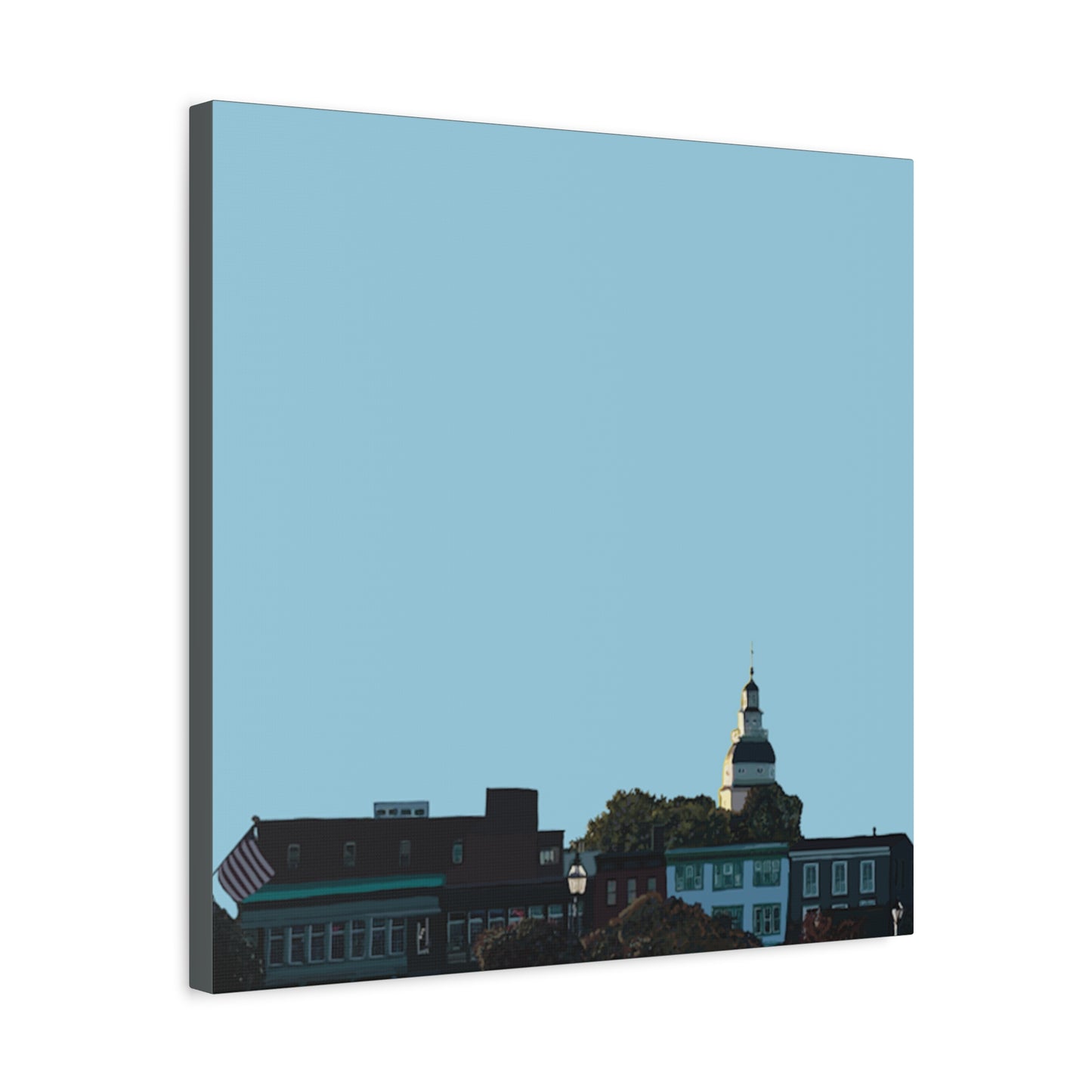 Annapolis Skyline Matte Canvas Print – Stretched Cityscape Wall Art