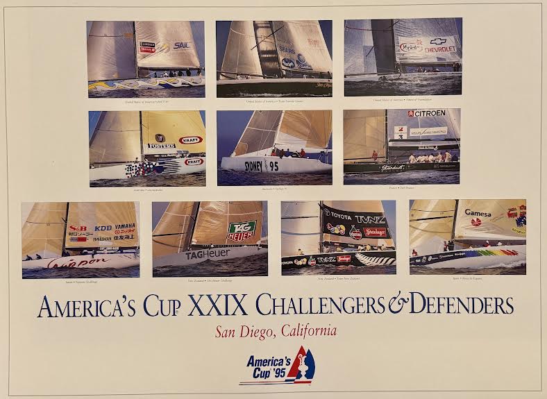 America's Cup Poster- San Diego 1995