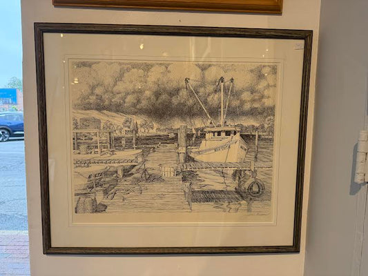 Etching of Docked Miss Edith