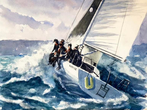 Warbride Sailing to Weather