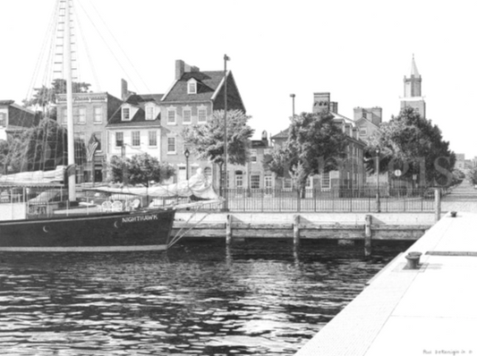 Black and White Fells Point Baltimore