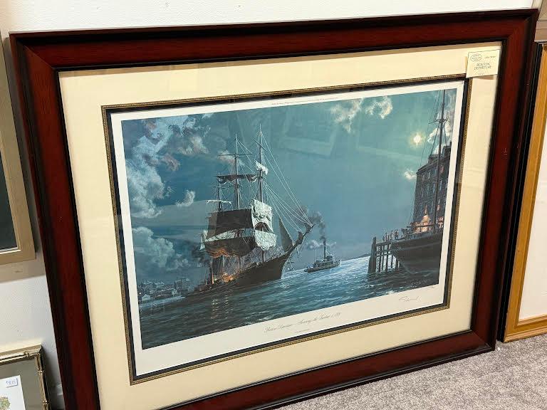 BOSTON DEPARTURE: SECURING THE TOWLINE, C. 1885