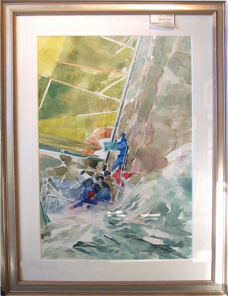 Flying to the Mark Original Watercolor Painting by Willard Bond