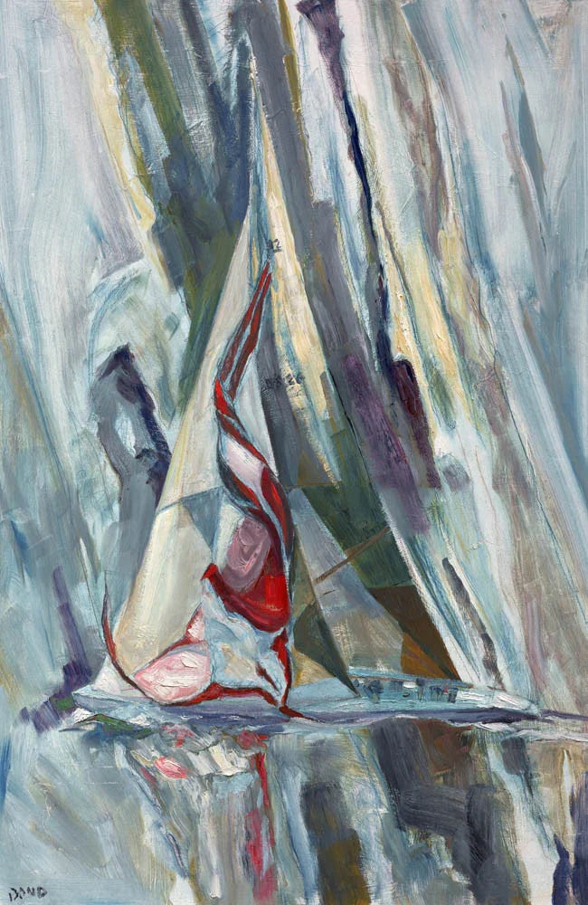 SPINNAKER DROP ON COURAGEOUS